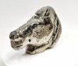 7.48" Polished PYRITE CRYSTAL HORSE Bust Carving Huanzala mine, Peru T675