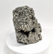 8.07" Polished PYRITE CRYSTAL EAGLE Bust Carving Huanzala mine, Peru T676