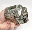 4.80" Polished PYRITE CRYSTAL FISH Carving Huanzala mine, Peru T668