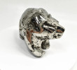 4.88" Polished PYRITE CRYSTAL BEAR Carving Huanzala mine, Peru T672