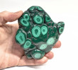 3.74" POLISHED BULLSEYE MALACHITE Freeform Congo - B342