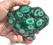 3.74" POLISHED BULLSEYE MALACHITE Freeform Congo - B342
