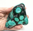 4.37" POLISHED BULLSEYE MALACHITE Freeform Congo - B344