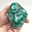 3.66" POLISHED BULLSEYE MALACHITE With Chrysocolla Freeform Congo - B343