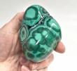 3.66" POLISHED BULLSEYE MALACHITE With Chrysocolla Freeform Congo - B343