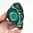 3.93" POLISHED BULLSEYE MALACHITE Freeform Congo - B341