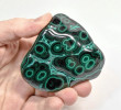 2.79" POLISHED BULLSEYE MALACHITE With Chrysocolla Freeform Congo - B369
