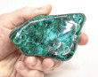 3.70" POLISHED BULLSEYE MALACHITE With Chrysocolla Freeform Congo - B364