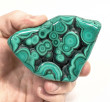 3.58" POLISHED BULLSEYE MALACHITE Freeform Congo - B365