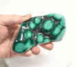 4.33" POLISHED BULLSEYE MALACHITE Freeform Congo - B349