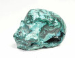 3.58" Polished CHRYSOCOLLA and MALACHITE SKULL Carving Congo - cm216