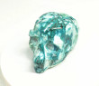 4.92" Polished CHRYSOCOLLA and MALACHITE SKULL Carving Congo - cm217