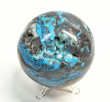 3.46" Polished CHRYSOCOLLA MALACHITE QUARTZ Tentadora mine, Peru E717