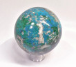 4.09" Polished CHRYSOCOLLA MALACHITE QUARTZ Tentadora mine, Peru E718