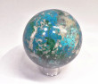 4.09" Polished CHRYSOCOLLA MALACHITE QUARTZ Tentadora mine, Peru E718
