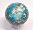 4.09" Polished CHRYSOCOLLA MALACHITE QUARTZ Tentadora mine, Peru E718