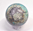 4.09" Polished CHRYSOCOLLA MALACHITE QUARTZ Tentadora mine, Peru E718
