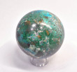 3.84" Polished CHRYSOCOLLA MALACHITE QUARTZ Tentadora mine, Peru E720