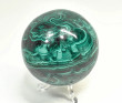 3.18" Polished MALACHITE SPHERE With Stand Congo - e714