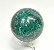 3.18" Polished MALACHITE SPHERE With Stand Congo - e714