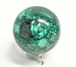 3.38" Polished MALACHITE SPHERE With Stand Congo - e715