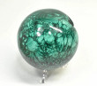 3.38" Polished MALACHITE SPHERE With Stand Congo - e715