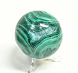 2.48" Polished MALACHITE CHRYSOCOLLA SPHERE With Stand Congo - e716