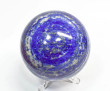 3.22" POLISHED LAPIS LAZULI Sphere With Stand Afghanistan S413
