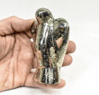 3.70" Polished PYRITE CRYSTAL ANGEL Huanzala mine, Peru T766