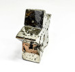 3.85" Polished PYRITE CRYSTAL STAR Huanzala mine, Peru T757