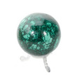 2.32" Beautiful POLISHED MALACHITE SPHERE With Stand Congo E499