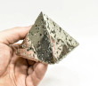 2.28" Polished PYRITE CRYSTAL PYRAMID Huanzala mine, Peru T769