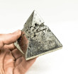 2.51" Polished PYRITE CRYSTAL PYRAMID Huanzala mine, Peru T776