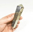 4.72" Polished PYRITE Double Terminated VOGEL 6 sided Huanzala mine, Peru T797