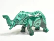 4.80" POLISHED MALACHITE ELEPHANT Animal Carving Congo - cm223