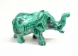 4.80" POLISHED MALACHITE ELEPHANT Animal Carving Congo - cm223