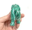4.80" POLISHED MALACHITE ELEPHANT Animal Carving Congo - cm223