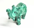 5.15" POLISHED MALACHITE ELEPHANT Animal Carving Congo - cm225