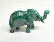 5.15" POLISHED MALACHITE ELEPHANT Animal Carving Congo - cm225