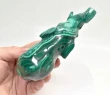5.15" POLISHED MALACHITE ELEPHANT Animal Carving Congo - cm225