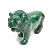 6.06" POLISHED MALACHITE LION Animal Carving Congo - cm218