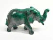5.11" POLISHED MALACHITE ELEPHANT Animal Carving Congo - cm221