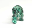3.74" POLISHED MALACHITE ELEPHANT Animal Carving Congo - cm224