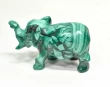 3.70" POLISHED MALACHITE ELEPHANT Animal Carving Congo - cm232