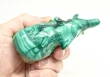 3.70" POLISHED MALACHITE ELEPHANT Animal Carving Congo - cm232