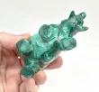 3.70" POLISHED MALACHITE ELEPHANT Animal Carving Congo - cm232