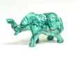 4.25" POLISHED MALACHITE ELEPHANT Animal Carving Congo - cm227
