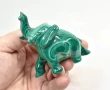 2.83" POLISHED MALACHITE ELEPHANT Animal Carving Congo - cm231