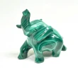 2.83" POLISHED MALACHITE ELEPHANT Animal Carving Congo - cm231
