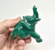 2.83" POLISHED MALACHITE ELEPHANT Animal Carving Congo - cm231